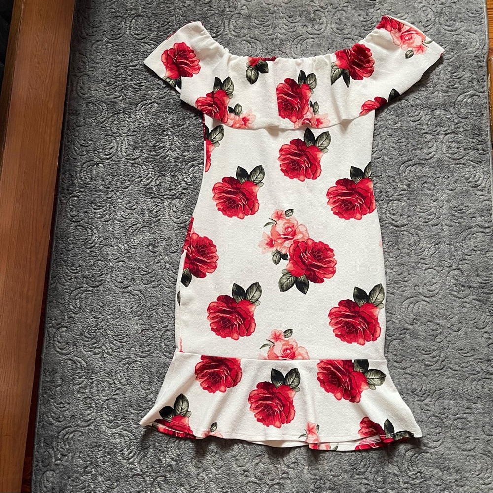 Floral Off-Shoulder Dress